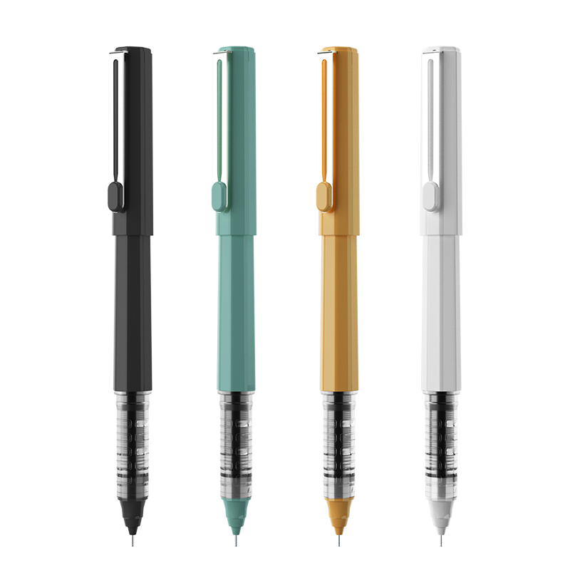 M&G Stationery, 0.5mm Black Gel Pen, Direct Liquid Full Needle Tube Signing Pen, Chuse Series Stylish Water-Based Pen, 12 Pens/box ARPB1801