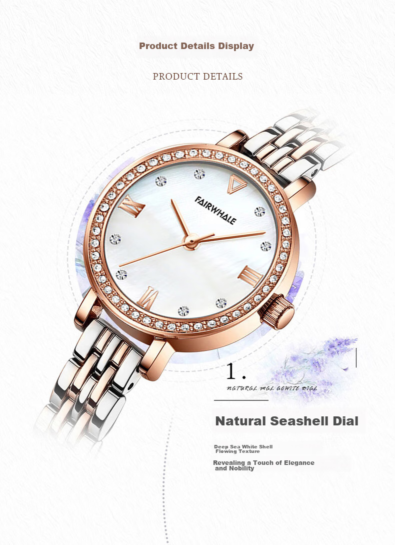 MARK FAIRWHALE Women's Watch, Top Ten Famous Watches, Small Green Dial, Elegant And Luxurious Chinese Watch, Birthday Gift for Girlfriend 3