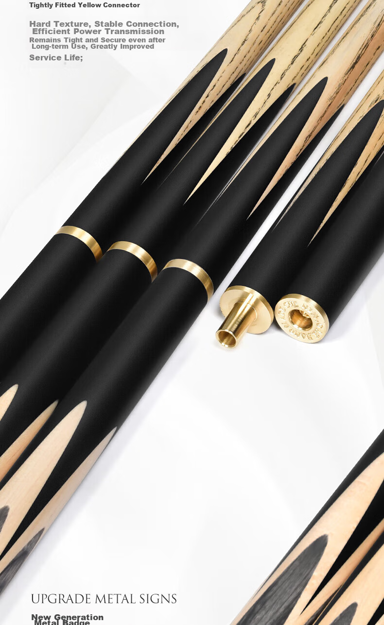 Aomi New Dream Pool Cue, Black 8 Snooker Cue Set, Black Eight Small Tip, 16 Color Ball Cue, Snooker Billiard Cue 12