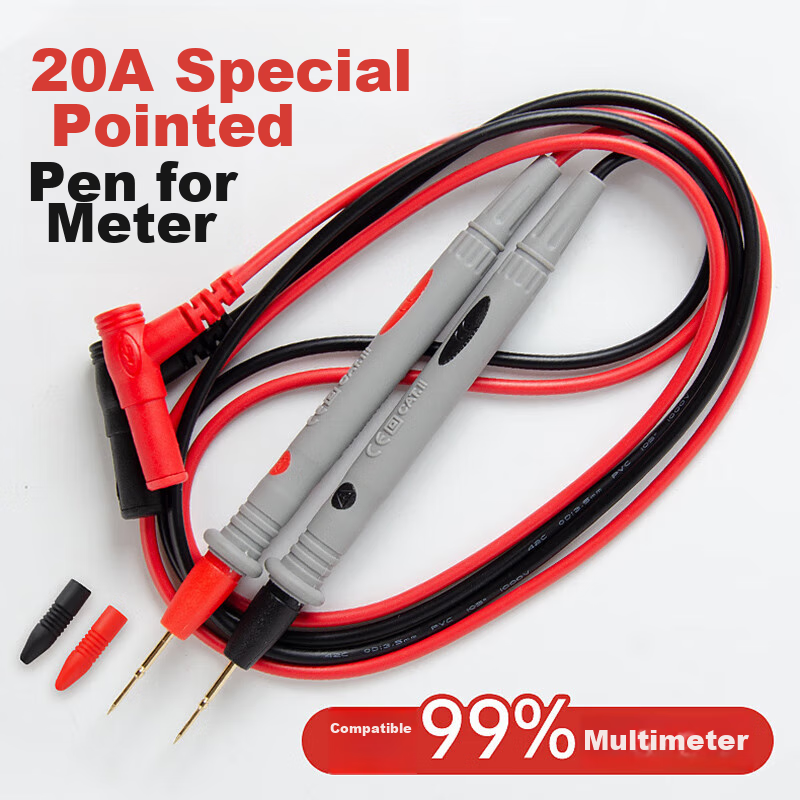 Biaokang P-326 Universal Multimeter Test Probes, Test Leads, Needle Probes, 1000V Universal 20A Extra Thin Extra Sharp Test Probes