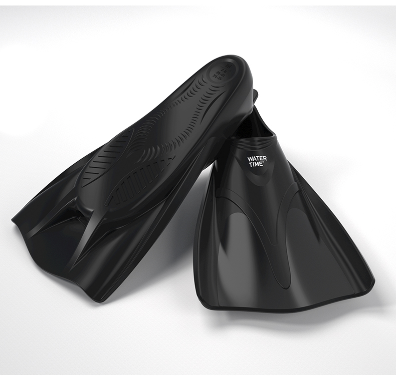 WATERTIME / Shuichuan Swimming Flippers Training Short Flippers Snorkeling Freestyle Adult Children Professional Swimming Equipment XXS 11