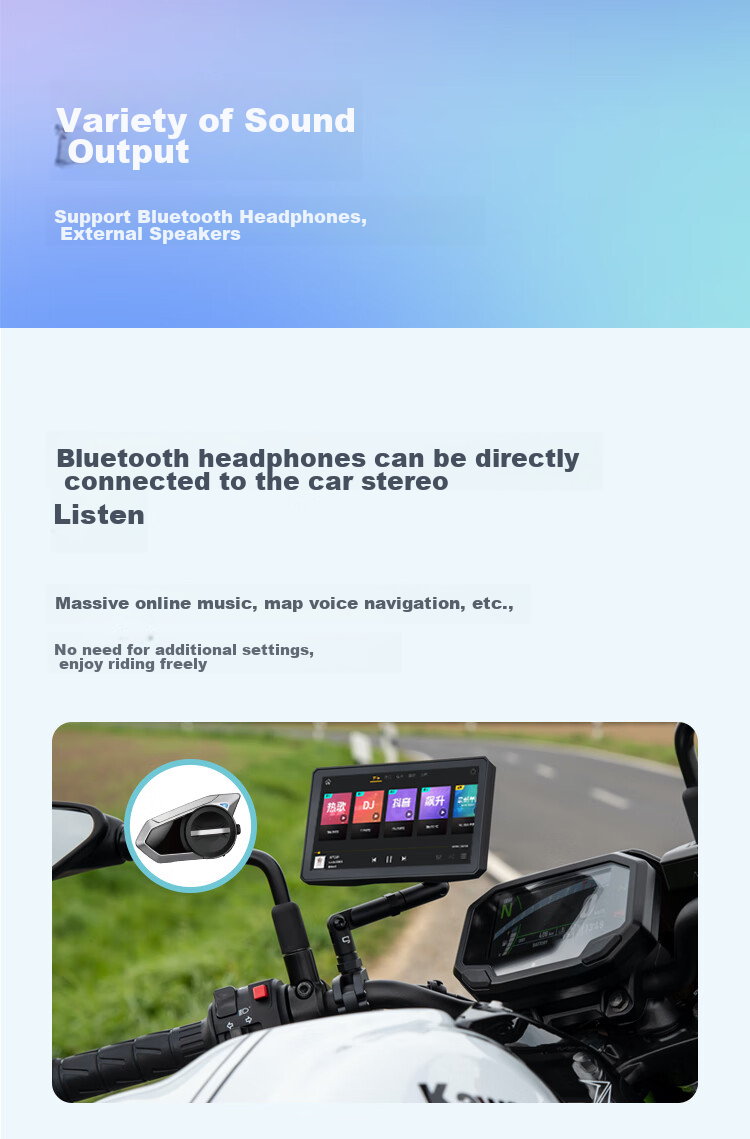 Tupozhe M3 Motorcycle Dash Cam, Smart Car System, Navigation Device, Tire Pressure Monitoring Warning, 4G Remote Live Streaming 21