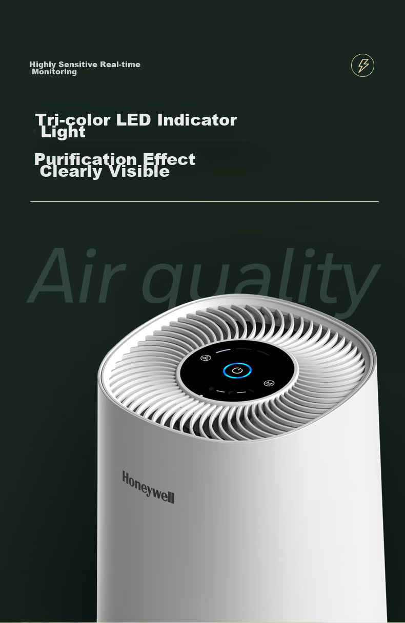 Honeywell Air Purifier for Home, Study, Office, Formaldehyde Removal, Odor Elimination, Secondhand Smoke, Desktop-Specific Purification Device KJ205F-PAC000AW 3