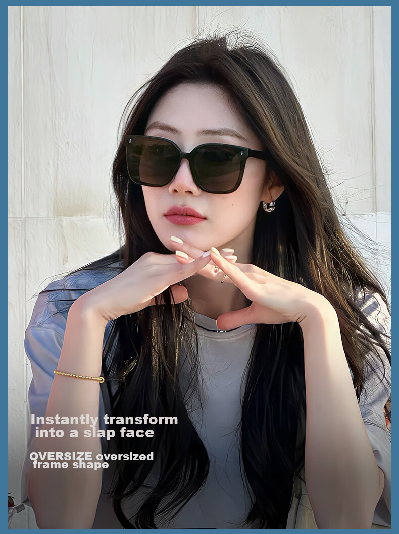 CAPONI Foldable Polarized GM Sunglasses for Men And Women, Driving UV Protection Anti-UV Sunglasses, Face-Slimming And Ultra-Light 1