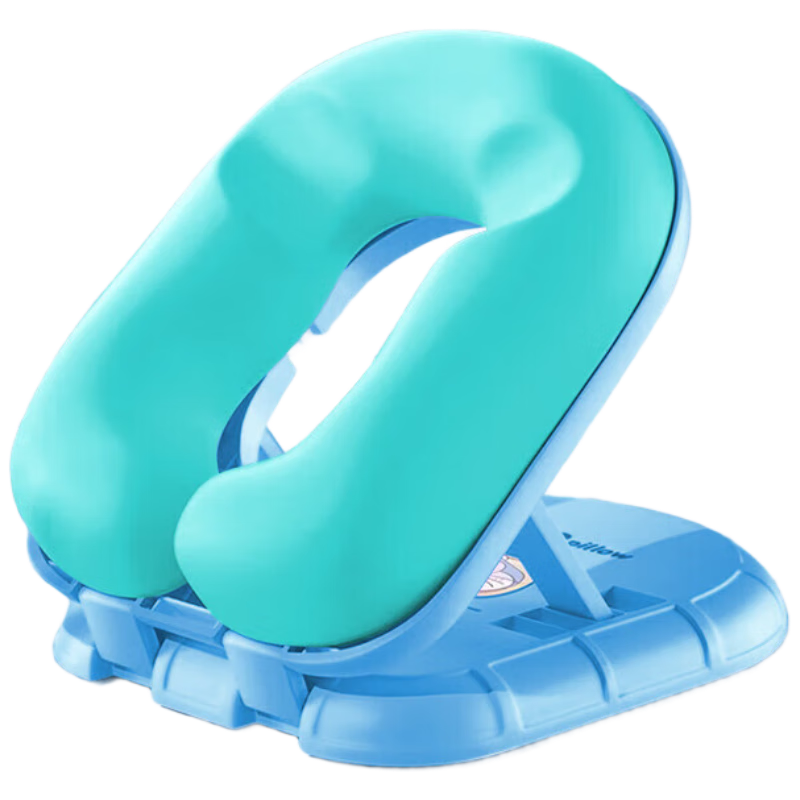 Mixiaoshu Nap Pillow for Primary And Secondary School Students, Classroom Nap Aid, Foldable Ice Silk Pillow for Children in Summer, Blue