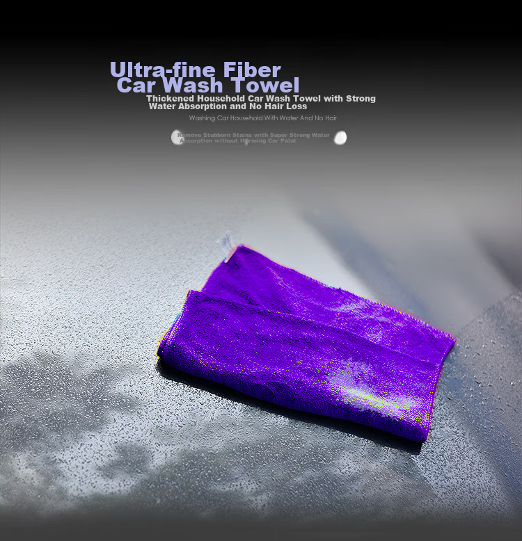 Good Weather Cleaning Cloths for Car Washing, Glass Wiping, Housekeeping, Cleaning, And General Maintenance - Purple, Thickened, 10 Pieces, 30*70 Cm 1