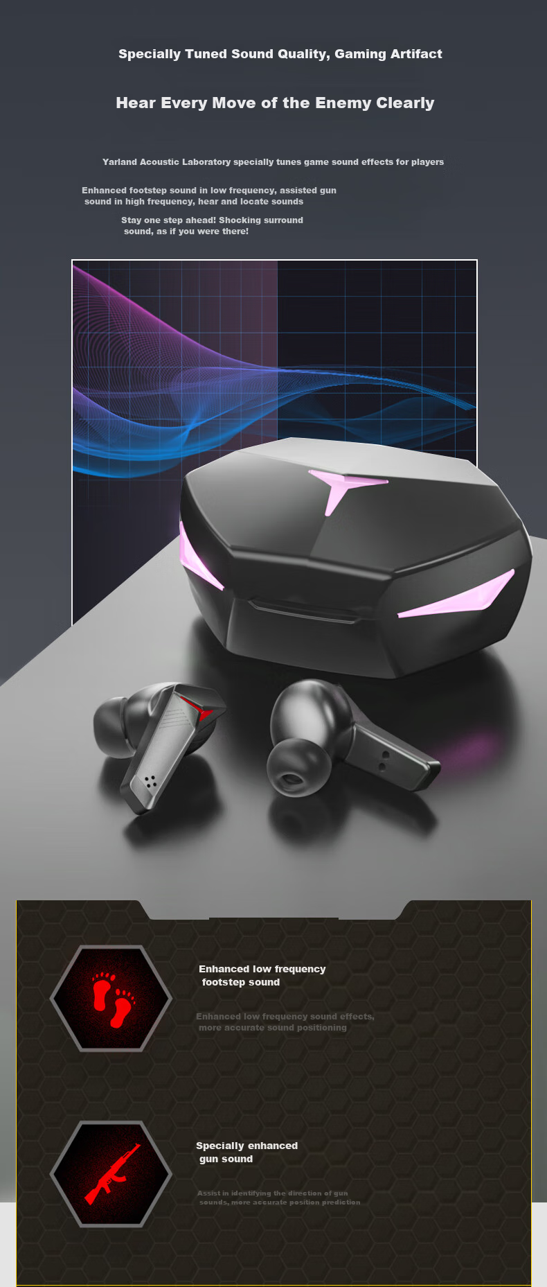 EARISE Berlin Voice Mini Compact Short Handle True Wireless Noise-Cancelling Semi In-Ear Music Sports Gaming Low Latency High Sound Quality Bluetooth Earphones M212 Black 4