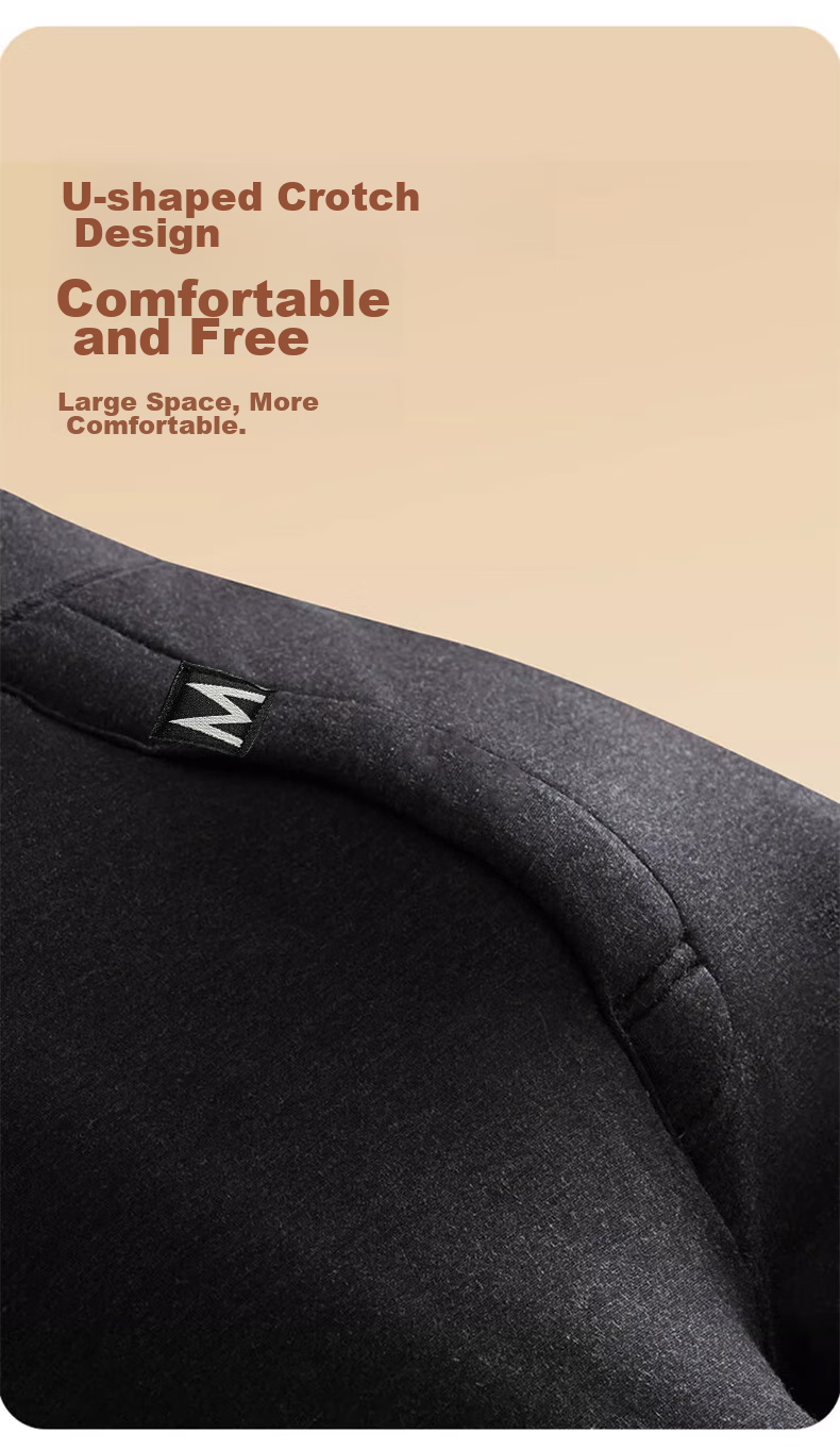 LangSha Thermal Underwear for Men [26 Autumn And Winter New Product], Fleece-Lined Thickened German Wool Heat-Generating Wool Silk Knee Protection Lamb Wool Cotton Pants 17