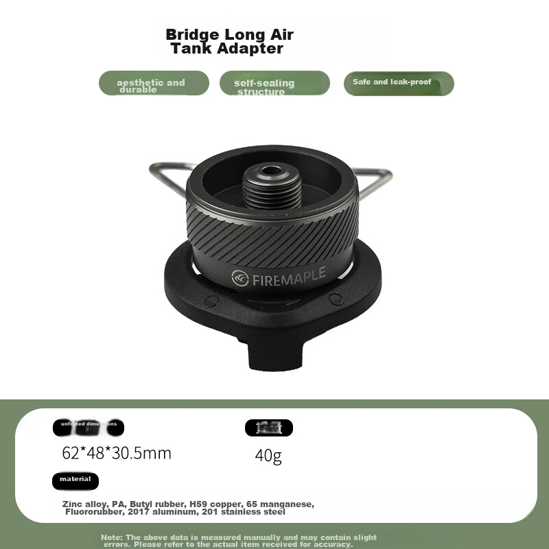 FIRE-MAPLE Outdoor Camping Cartridge Stove Long Gas Canister Adapter Converter with Stand, Long Gas Canister Adapter