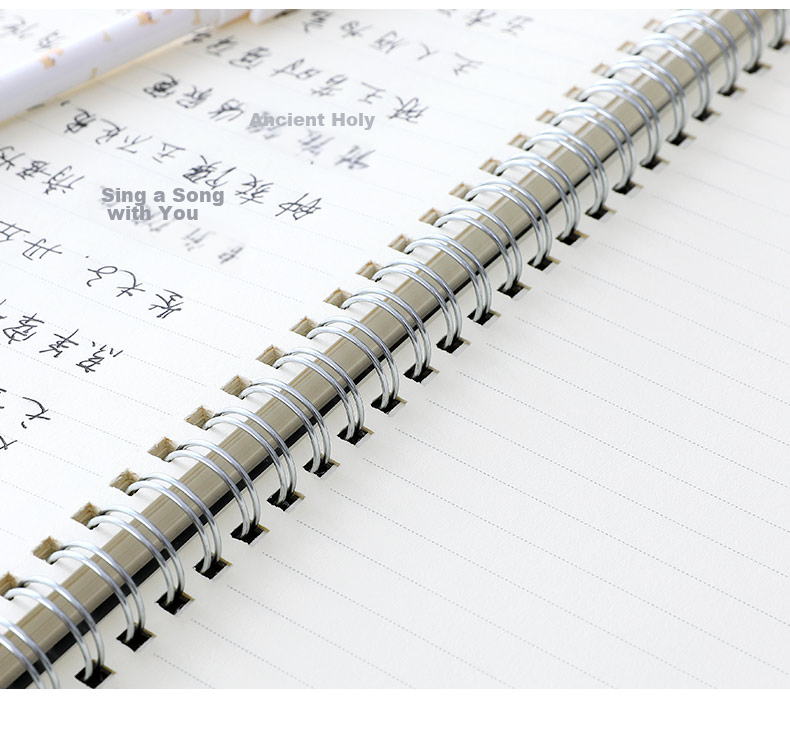 Wengu B5/80 Sheets Notebook, Spiral-Bound, Simple And Thick, for Office And Student Use, Stationery, PP Semi-Transparent Frosted Cover, Hard Shell, PPXQ001-1 (B5) Blank 12
