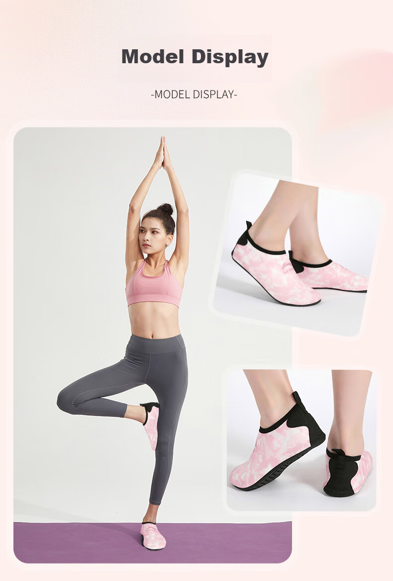 Li-Ning Indoor Sports Yoga Shoes for Men And Women, Fitness Training Soft-Soled Non-Slip Aerobics High-Elasticity Comfortable Quick-Drying Breathable Lightweight 12