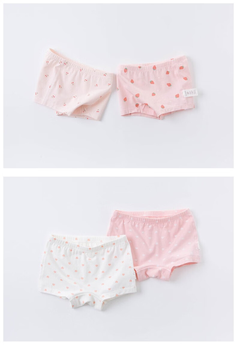 DAVE & BELLA Girls' Underwear, Baby Spring And Autumn Shorts, Children's Clothing, Girls' Non-Wedging PP, Soft Pants for Kids, Two-Pack 10