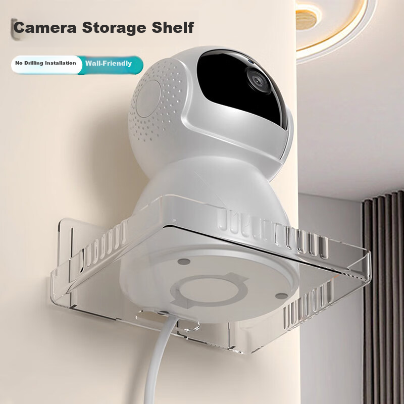 Jinghuisichuang Camera Mount, Surveillance No-Drilling Fixer, Indoor And Outdoor Home Placement Bracket, Wall-Mounted Storage Rack, Support Bracket