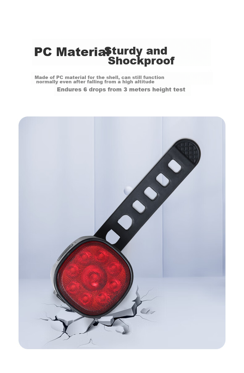 Bicycle Light, Cycling Equipment, Front And Rear Lights, Mountain Bike Night Riding Safety Warning Light, Waterproof USB Rechargeable High-Brightness Flashlight, Road Bike Tail Light 7