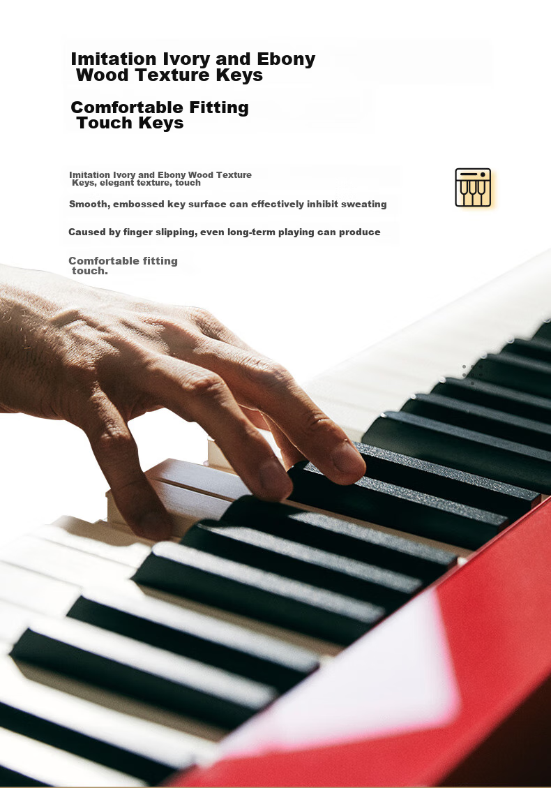 Casio Digital Piano PXS1100 Red Smart Touchscreen 88-Key Weighted Hammer Professional Exam-Grade Standalone + Portable X-Stand Model 14