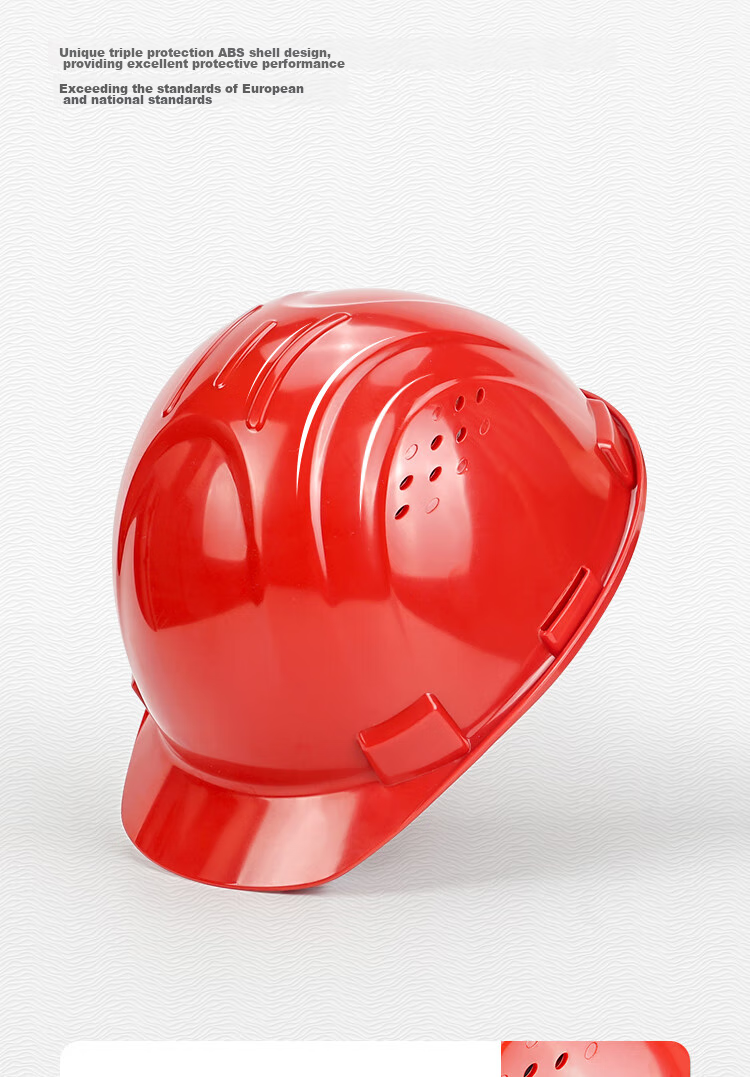 Honeywell Safety Helmet H99S, Pure ABS Material, Construction Site Hard Hat, Advanced Leadership Technology Anti-Smashing Impact-Resistant, Breathable Ventilation Holes, Red, 1 Piece 15
