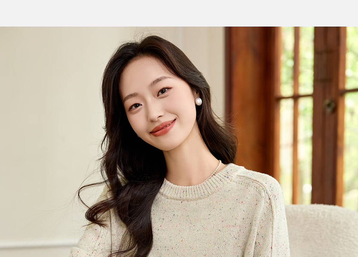 PinCai Women's Knitted Sweater Spring Autumn High-Quality Speckled Pullover Knitwear Base Layer P144Z9029 5