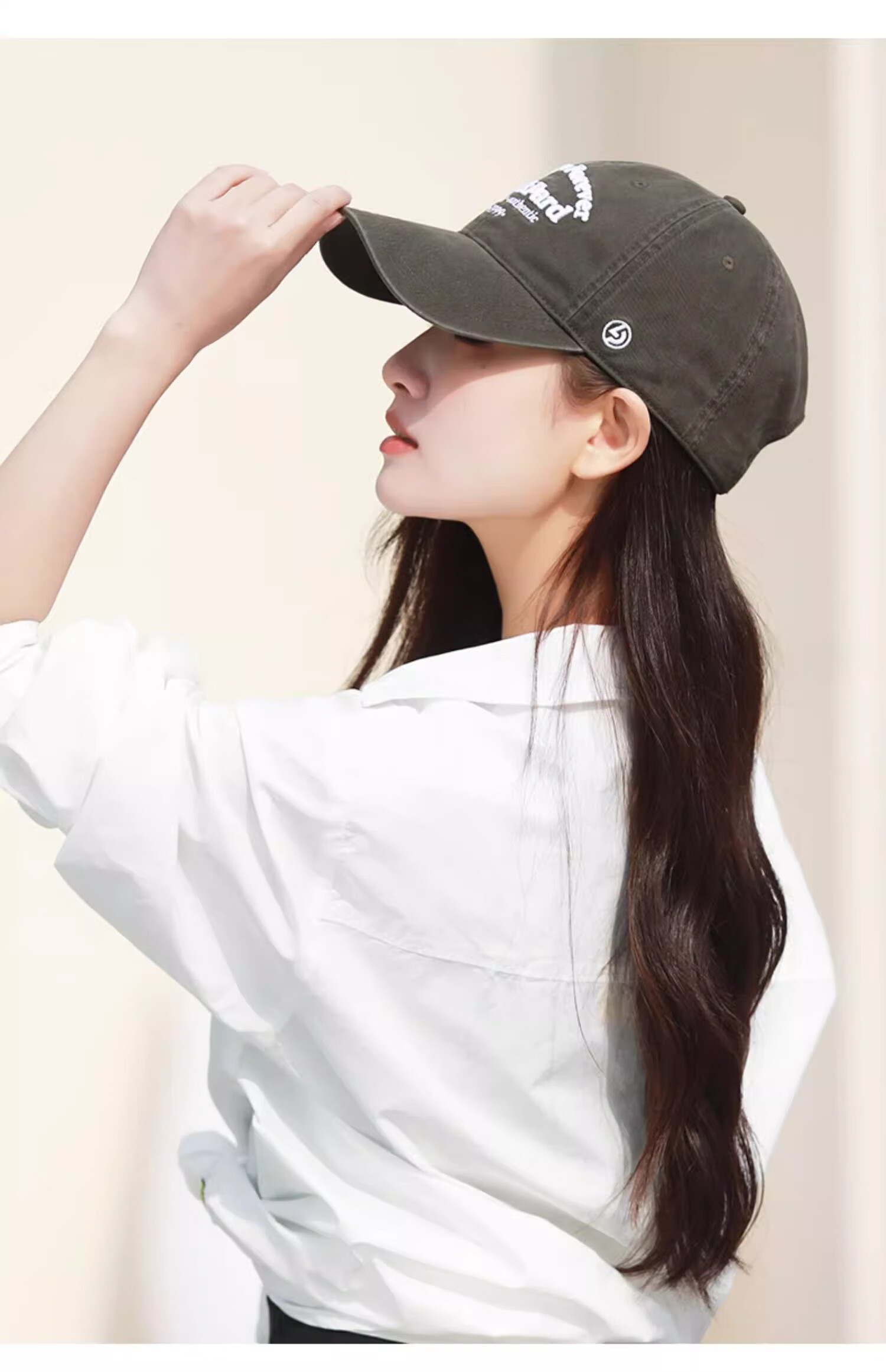 LACKPARD Women's Korean Style New Elastic Baseball Cap High-End Versatile Black Sunshade Hat 7