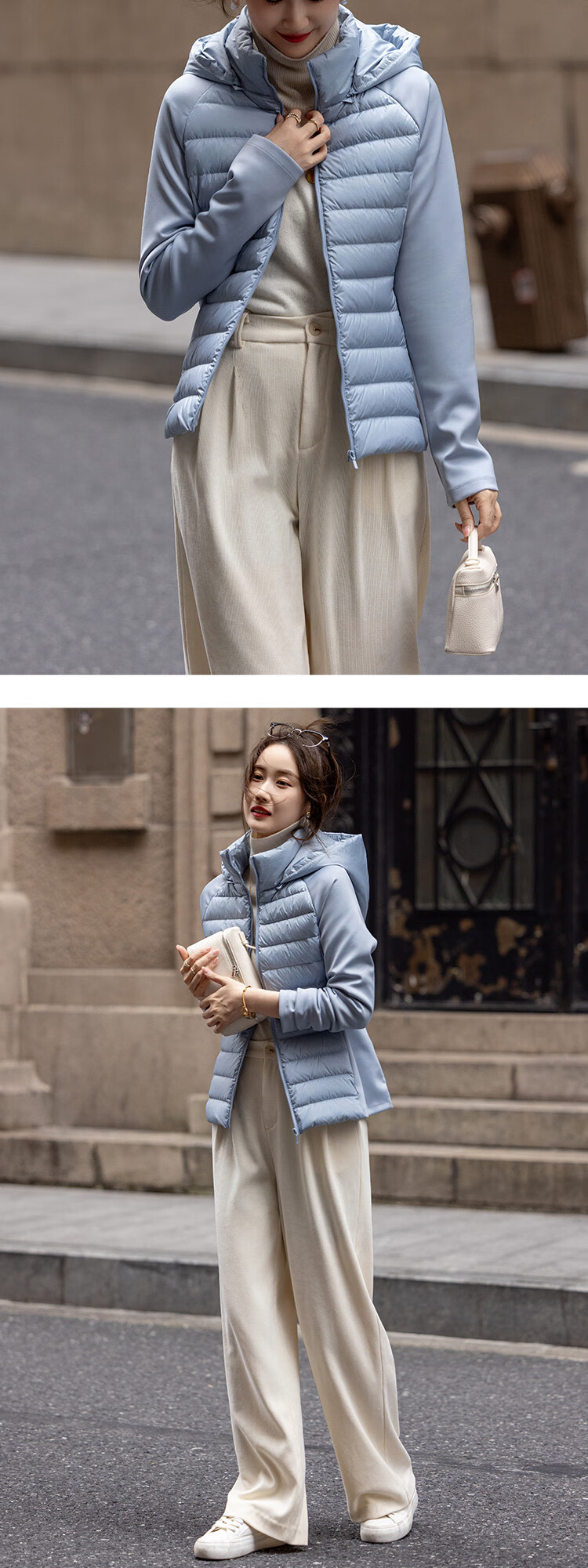 Dme [Cloud Souffle] Winter Dopamine Slim Waist 90% Duck Down Lightweight Warm Versatile Women's down Jacket 25