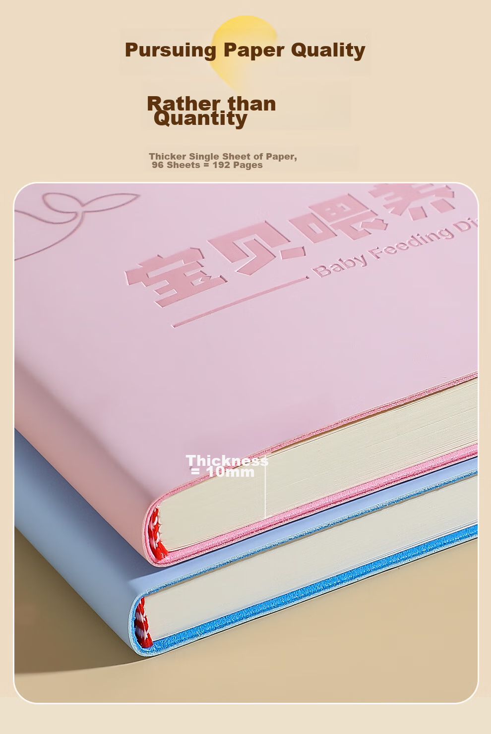 Jiaranheng A5 Baby Feeding Record Book, Infant Milk And Complementary Food Feeding Diary, Newborn Growth And Development Record Manual, Daily Life Record Notebook, Pink 8