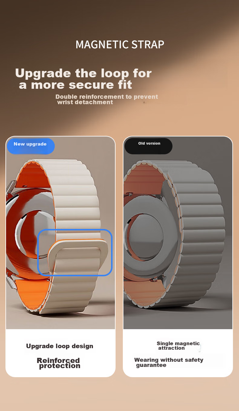 Mashi Compatible with Huawei Watch Bands for Watch5/4/3/GT7/6/5/gt4/3/2/Pro/Honor Magic2/OPPO Watch4Pro/X, Magnetic Silicone Strap for Autumn And Winter Wearing 3