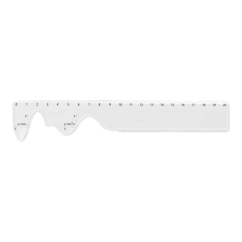 Wusheng Function Ruler Set for Middle And High School Students, Multifunctional Geometric Drawing Ruler, Straight Ruler, Triangle Ruler, Protractor Set, Student-Specific Stationery, Transparent High-Quality Design with Formula Included