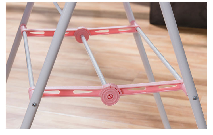 Ourunzhe Clothes Drying Rack, Foldable Floor-Standing Balcony Hanger, Indoor Clothes Storage Rack, Garment Drying Stand, 120cm 11