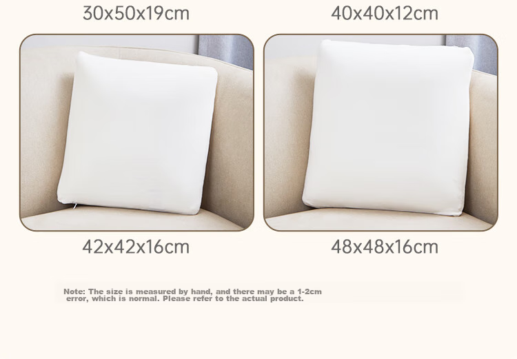 Aeromax Sofa Cushion, Memory Foam Home Pillow, Simple Style Rectangular Bed Backrest, Solid Color Ultra-Soft Velvet, 30*50 9