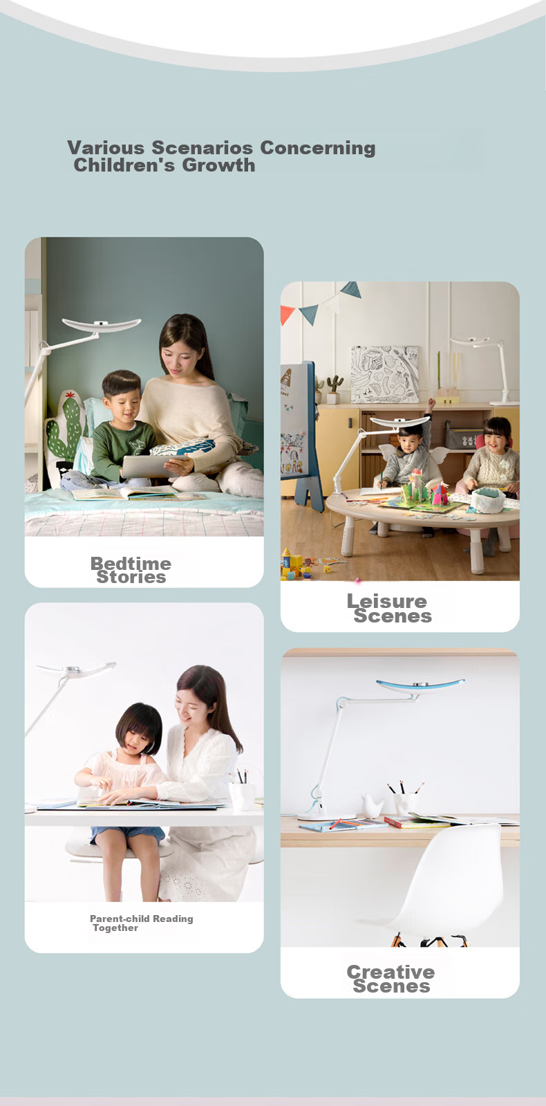 BenQ MindDuo Eye-Protection Desk Lamp for Students, Full Spectrum, Children's Study And Reading, Simple Silver Desig 9