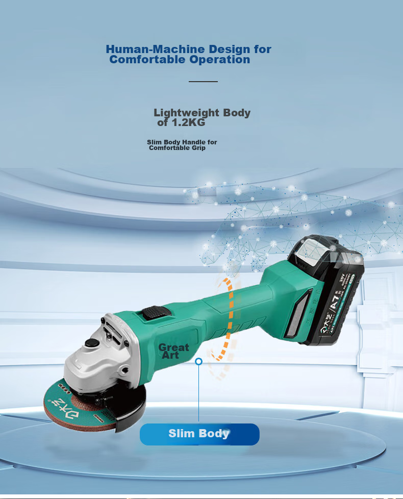 Dayi Angle Grinder 5801S Brushless Lithium Battery Multifunctional Cutting Grinding Polishing Machine [4.0Ah Dual Battery] 6