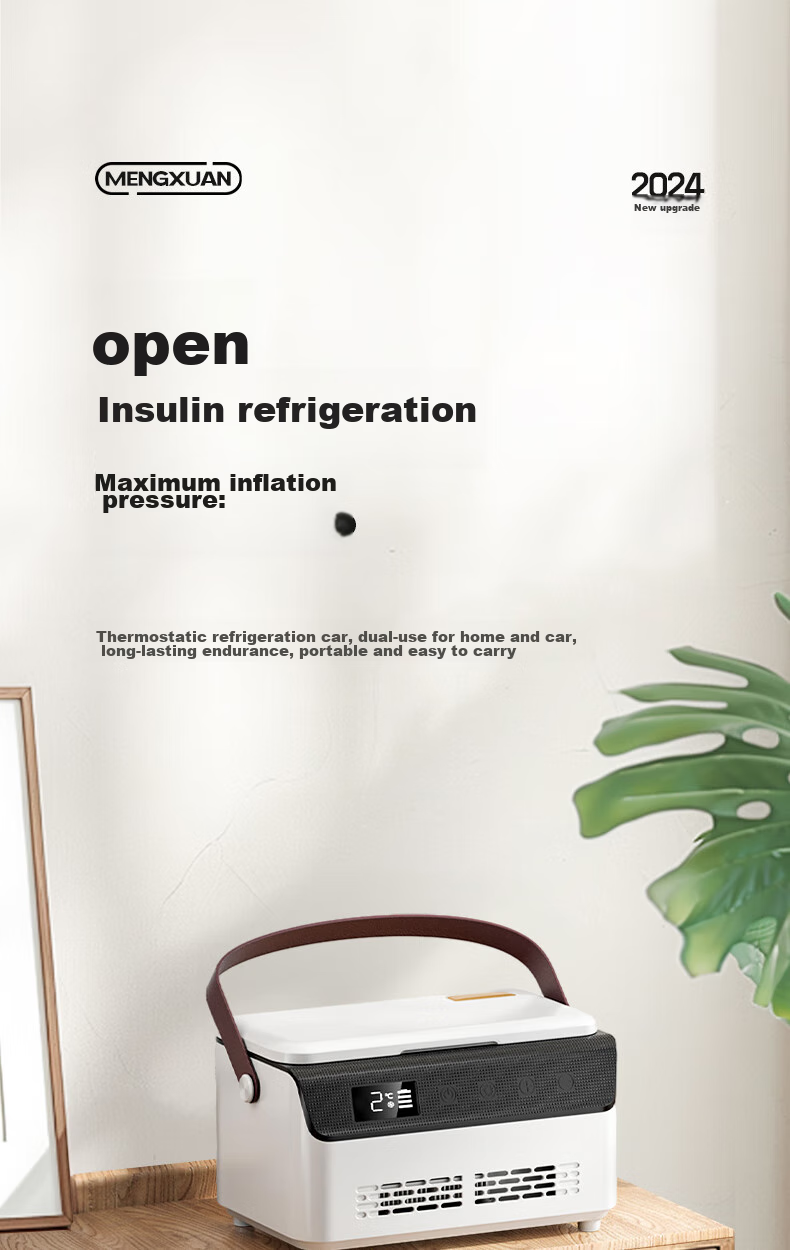 MENGXUAN Insulin Refrigerator Box, Portable Mini Fridge, Rechargeable Personal Cooling, Interferon Growth Hormone Outdoor Cooler 10
