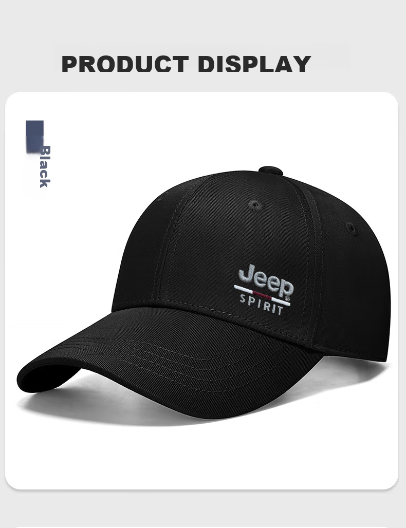 JEEP Unisex Baseball Cap, All-Season Trendy Versatile Visor Hat, Sun Protection Cap A0767 11