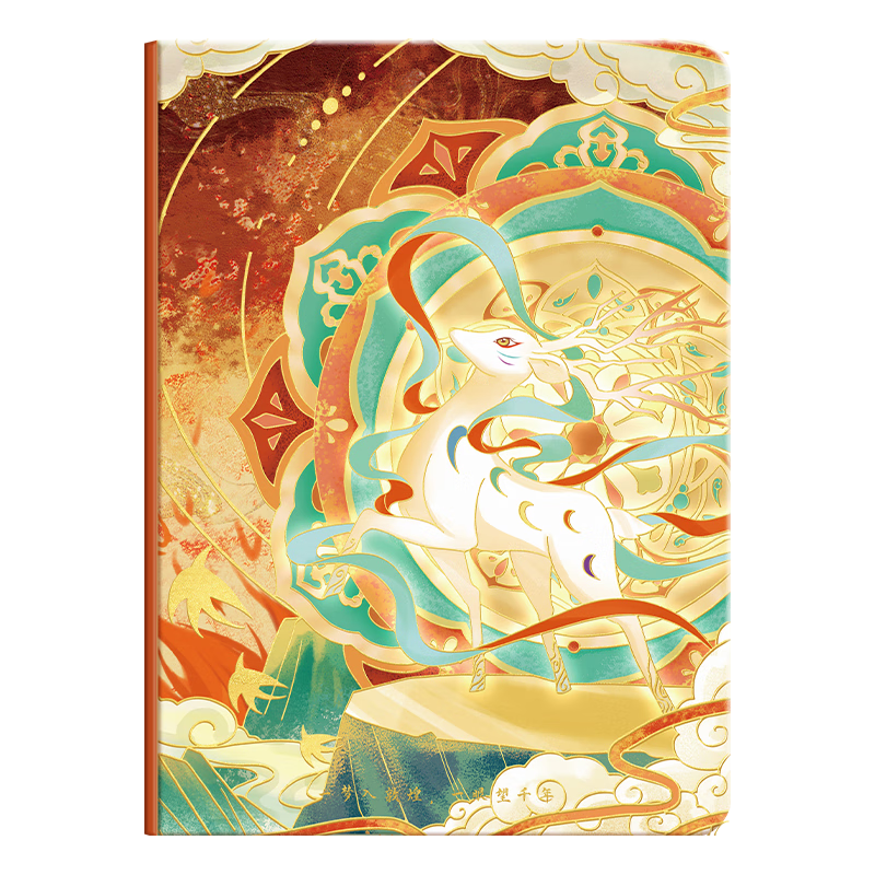 Kabaxiong Graduation Gift, Chinese Style Stickers, Creative Journal Notebook, 80 Sheets, High-Quality Diary, Thickened Student Notebook, Dragon Boat Festival Graduation Gift