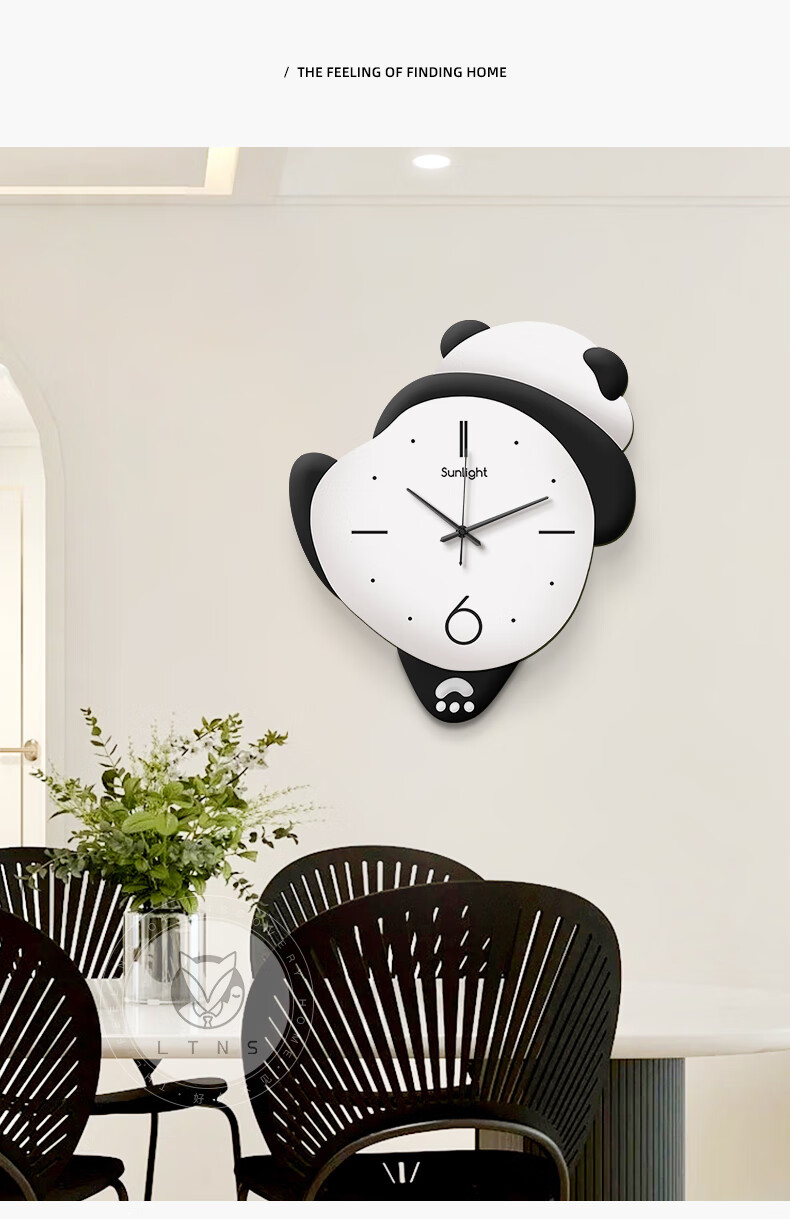 Long Time No See Vintage Style Wall Clock No Drilling Silent Creative Living Room Simple Dining Background Wall Clock 2026 New Model 11