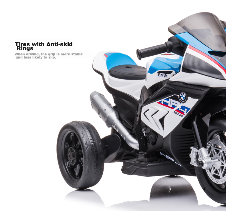 BeRica Children's Electric Tricycle Motorcycle, BMW Authorized Toy Car for Boys And Girls, Rideable, Baby Gift 9
