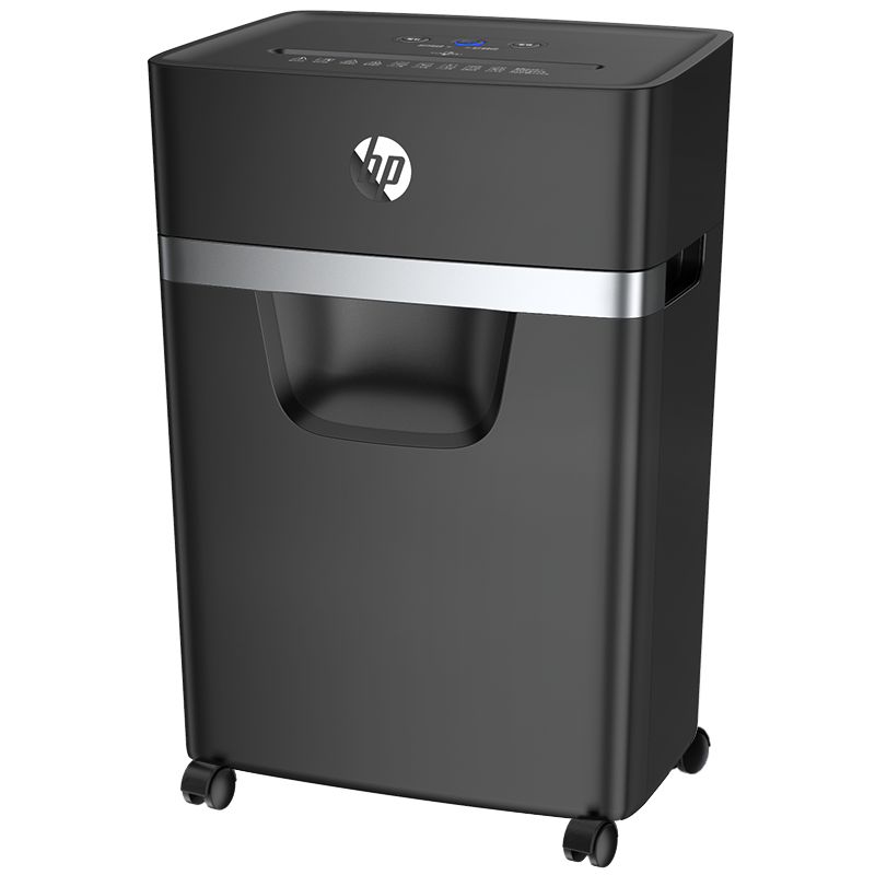 HP Level 5 Confidential Shredder for Office Medium-Sized Commercial Use (Shreds Continuously for 30 Minutes, 8 Sheets Per Pass, 20L Capacity, Can Shred Cards/staples) Black Gold Model B2008MC