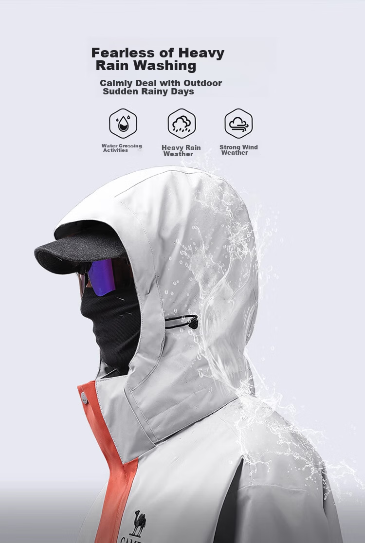 CAMEL Outdoor Functional Jacket for Men And Women, Three-In Detachable Windproof Waterproof Mountaineering Coat A14CAFO779 10