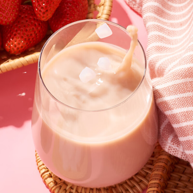 优乐美椰果奶茶80g*4杯混合原味/草莓/香芋味早餐下午茶速溶冲调饮料