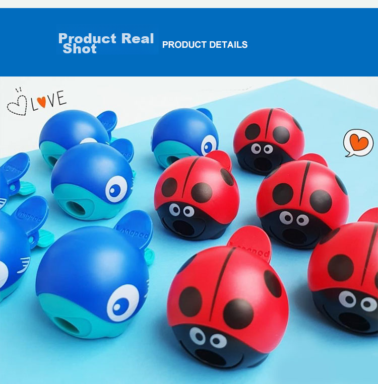 Maped [Children's Creative Gift] Big Head Pencil Sharpener Whale, Stylish Small Mini Rotary Pencil Sharpener, Manual Pencil Sharpener, 018115CH 10