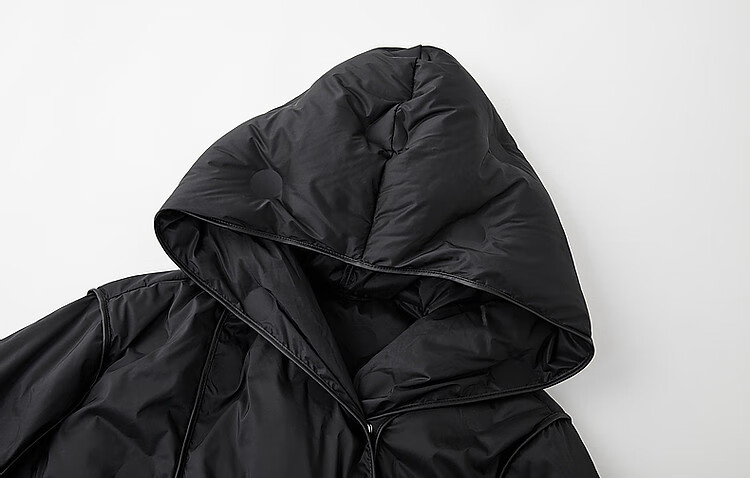 Dme [Dongxuelai] Winter Hooded Loose-Fitting 90% Duck Down Spring Yarn Long-Sleeve down Jacket Women's Short Coat 5