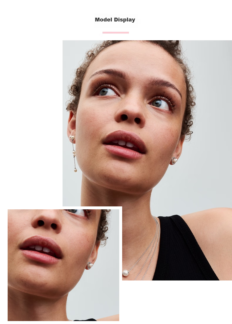PANDORA Pearl-Encrusted Halo Stud Earrings, Classic Birthday Gift for Girlfriend 5