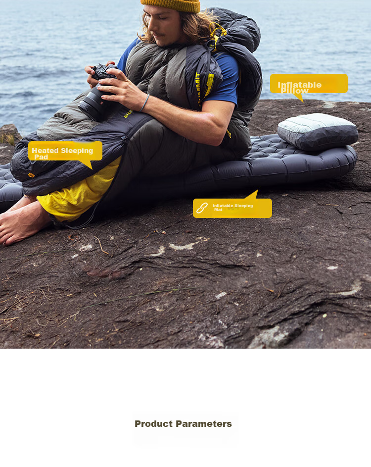 SEA TO SUMMIT Outdoor Camping Adult Down Sleeping Bag, Single-Person Mummy-Style Goose Down Waterproof Sleeping Bag 19