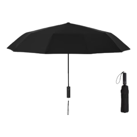JD Jingzao Black Warrior Pro Fully Automatic Folding Umbrella Portable Sunshade Men's Dual-Use 10-Rib Umbrella