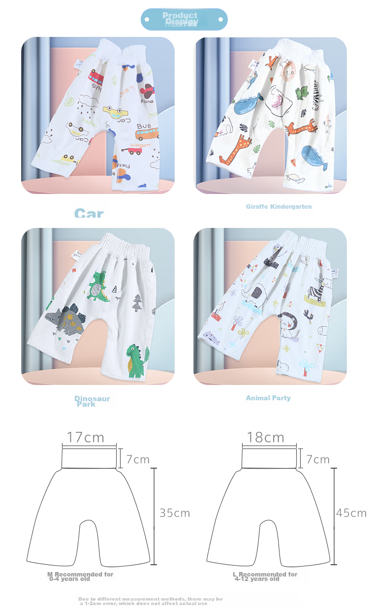 9I9 Children's Disposable Diapers, Washable Cotton, Waterproof High-Waist Pads, Leak-Proof for All Seasons A128L 4