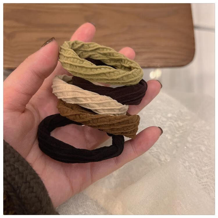 Xiangwan Hair Ties, Elastic Bands for Ponytails, Hair Bands for Women, High Elasticity Hair Ties, Headbands, High-Quality Hair Accessories, Mid-Autumn Festival Gift 4