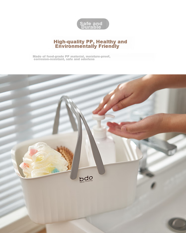 BDO Bathing Handheld Basket, Shower Caddy, Student Dormitory Washbasin Basket, Jujube Basket, Bath Basket, Storage Basket, Storage Supplies 3