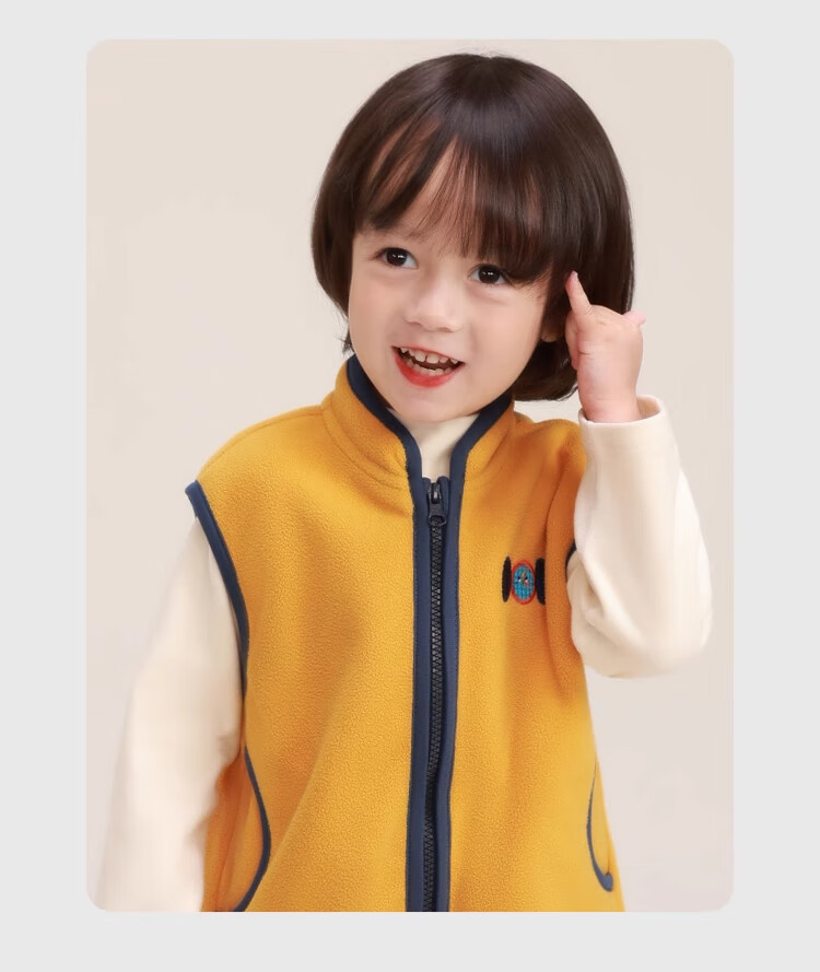 Ciciibear Boys' Fleece Vest Spring and Autumn Children's Warm Baby Waistcoat 24