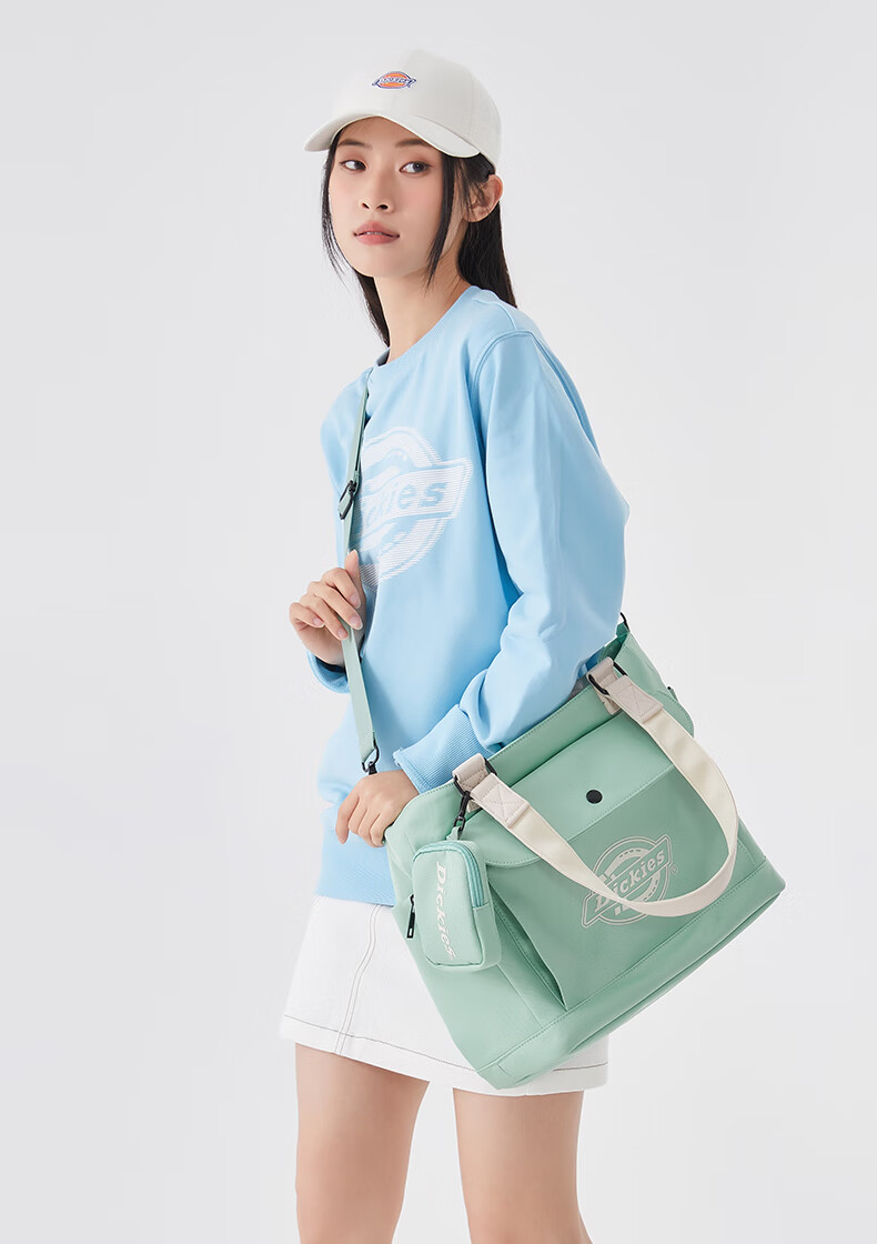 Dickies Shoulder Bag, Large Capacity Crossbody Bag for Women, Multi-Pocket DK Outdoor Travel Bag, Casual Fashionable Street-Style Versatile Canvas Bag 17