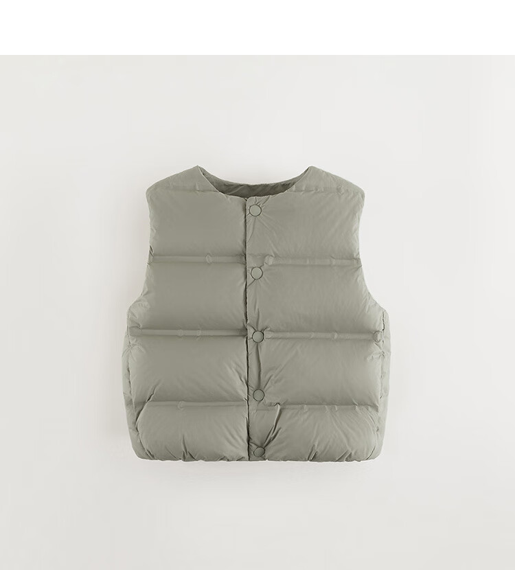 MARC&JANIE [School Uniform Essential] Unisex Kids Outdoor Three-Proof Ultra-Light Seamless Down Vest Winter 241825 13