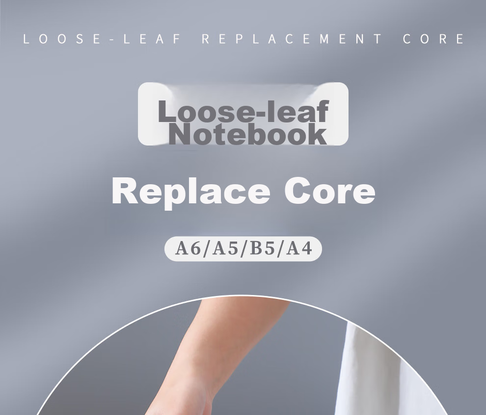 Jiaranheng Loose-Leaf Refill Paper for A4 Loose-Leaf Notebooks And Journals, 4-Hole Refill Pages, Thick Lined Paper for Replacement Inner Pages 1